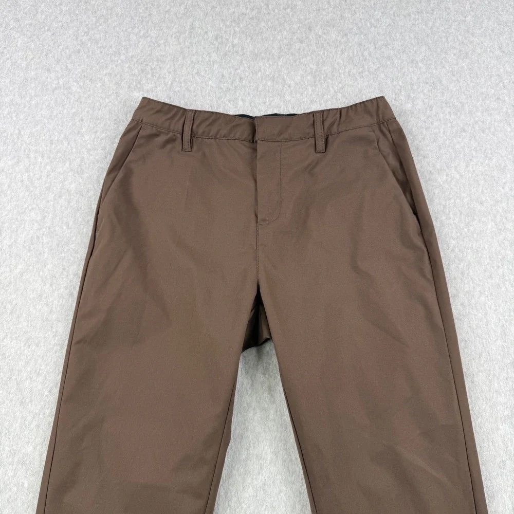 BYLT Pants Mens 32x30 Brown Slim Fit Executive Performance Chino Trousers Work